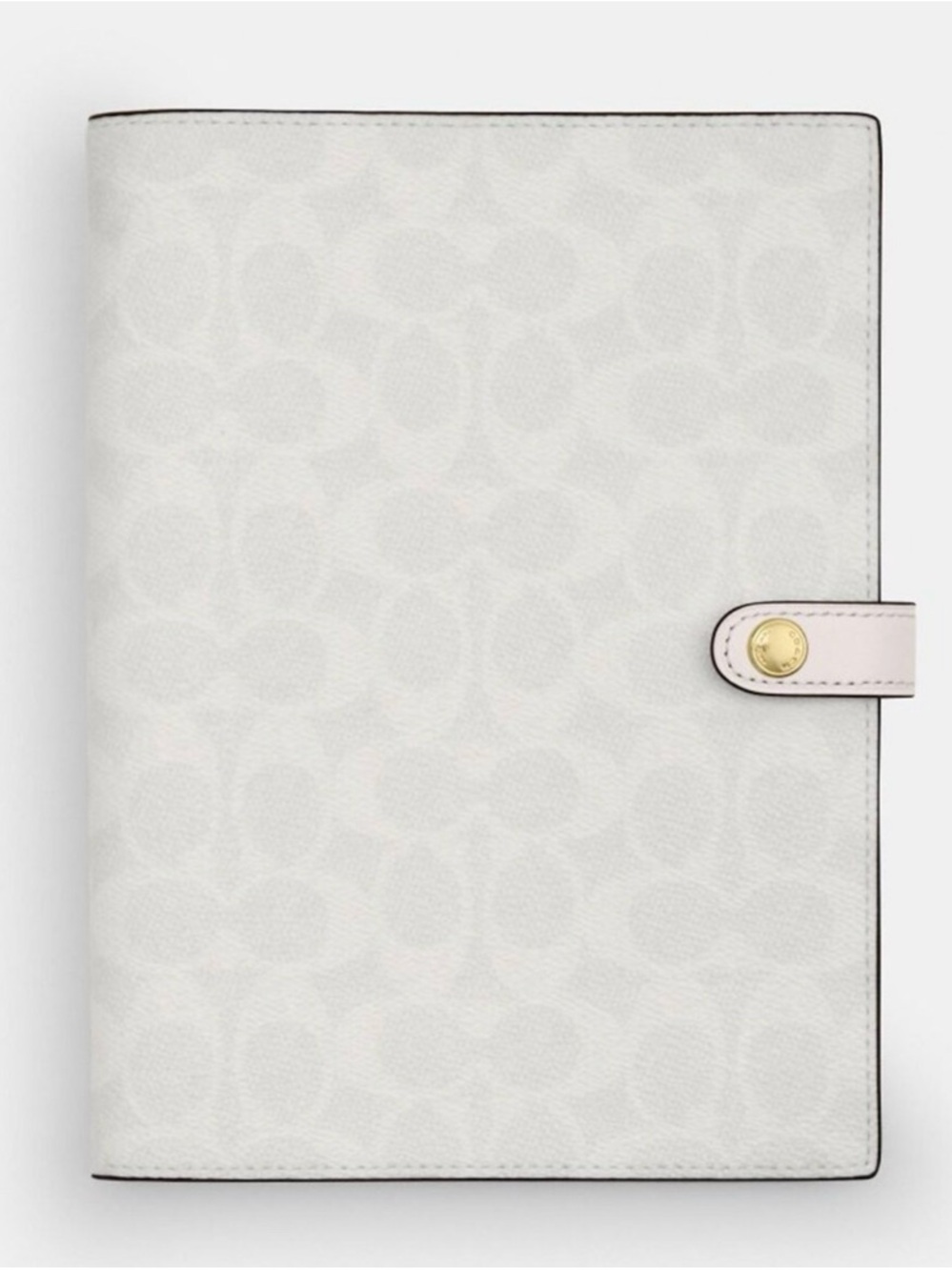 Coach white signature canvas notebook NWT!!!